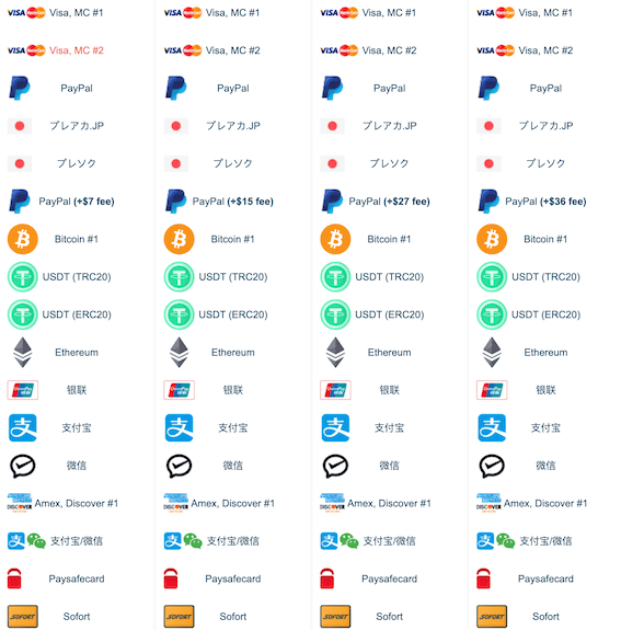 xubster payment methods